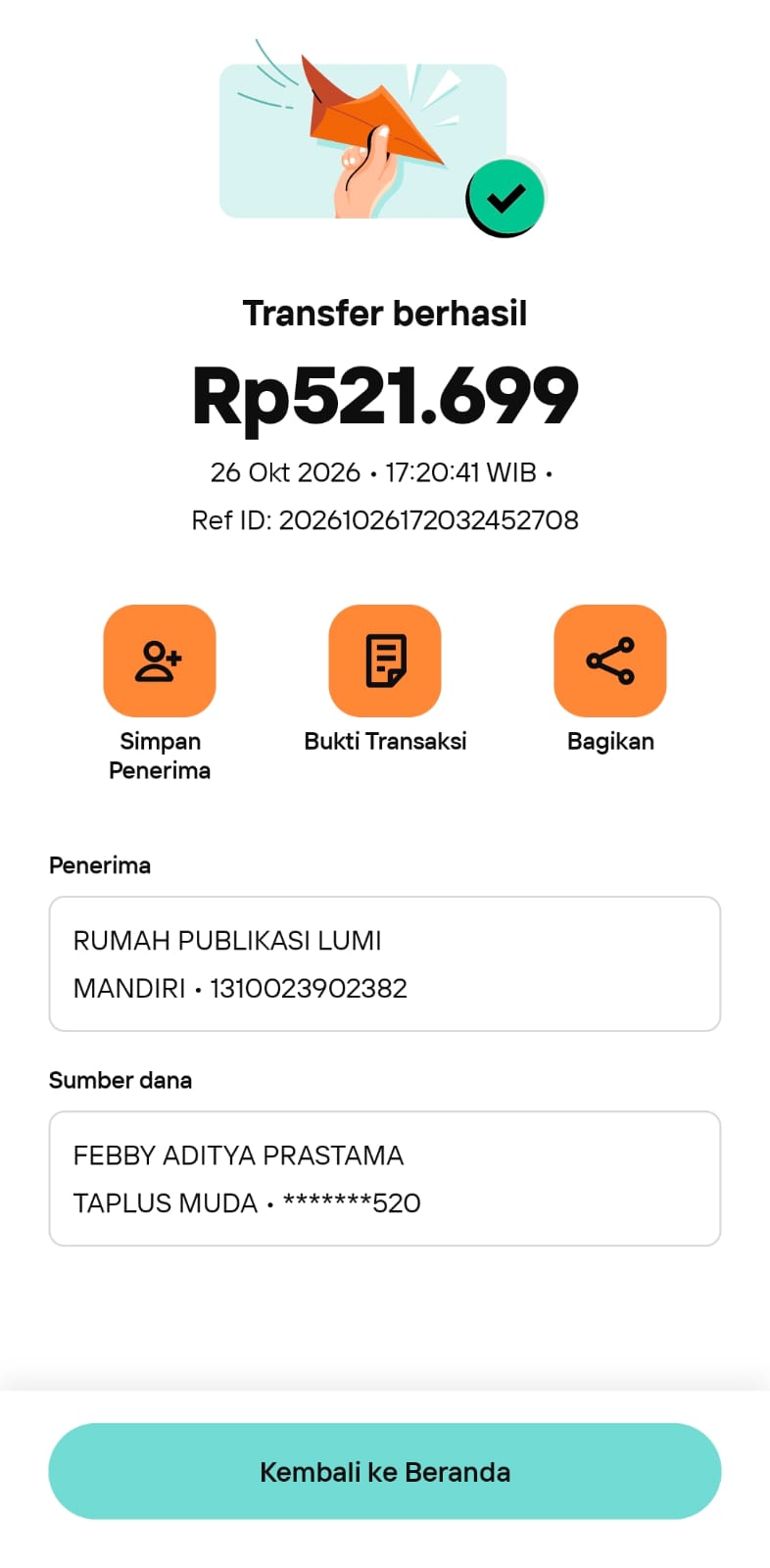 Three Inputs INPUT BUKTI TRANSFER AUTHOR JURNAL